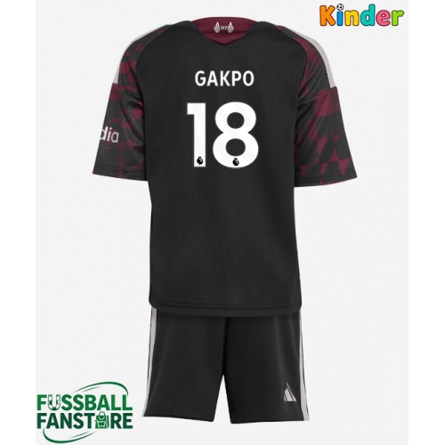 Liverpool Cody Gakpo #18 Replik 3rd trikot Kinder 2026-27 Kurzarm (+ Kurze Hosen)